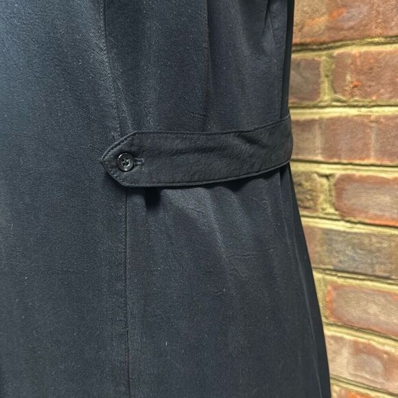 Maven West Women’s Black Frayed Button Front Sleeveless Dress Size Large NEW - Picture 5 of 9